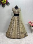 DESIGNER GEORGETTE CHAIN SEQUENCE WORK WITH REAL MIRROR HAND WORK LEHENGA CHOLI WITH DUPATTA WEDDING WEAR WHOLESALE PRICE ETHNIC GARMENT (3)