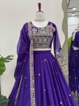 DESIGNER GEORGETTE CODING DORI WITH THREAD AND SEQUENCE WORK LEHENGA CHOLI WITH DUPATTA WEDDING WEAR WHOLESALE PRICE ETHNIC GARMENT (4)