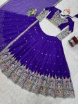 DESIGNER GEORGETTE CODING DORI WITH THREAD AND SEQUENCE WORK LEHENGA CHOLI WITH DUPATTA WEDDING WEAR WHOLESALE PRICE ETHNIC GARMENT (4)