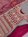 DESIGNER GEORGETTE EMBROIDERY HAND WORK TOP BOTTOM WITH DUPATTA PARTY WEAR WHOLESALE PRICE ETHNIC GARMENT (3)