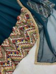 DESIGNER GEORGETTE EMBROIDERY SEQUENCE LACE WORK GOWN WITH DUPATTA PARTY WEAR WHOLESALE PRICE ETHNIC GARMENT (3)