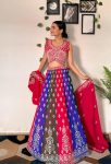 DESIGNER GEORGETTE EMBROIDERY SEQUENCE WORK LEHENGA CHOLI WITH DUPATTA PARTY WEAR WHOLESALE PRICE ETHNIC GARMENT (4)