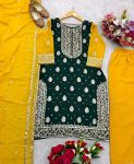 DESIGNER GEORGETTE EMBROIDERY SEQUENCE WORK TOP PALAZZO WITH DUPATTA FESTIVE WEAR WHOLESALE PRICE ETHNIC GARMENT (2)