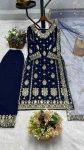 DESIGNER GEORGETTE EMBROIDERY SEQUENCE WORK TOP PALAZZO WITH DUPATTA PARTY WEAR WHOLESALE PRICE ETHNIC GARMENT (5)