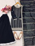 DESIGNER GEORGETTE EMBROIDERY SEQUENCE WORK TOP PALAZZO WITH DUPATTA PARTY WEAR WHOLESALE PRICE ETHNIC GARMENT (3)