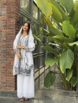 DESIGNER GEORGETTE EMBROIDERY SEQUENCE WORK TOP PALAZZO WITH DUPATTA PARTY WEAR WHOLESALE PRICE ETHNIC GARMENT (4)