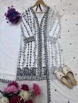 DESIGNER GEORGETTE EMBROIDERY SEQUENCE WORK TOP PALAZZO WITH DUPATTA PARTY WEAR WHOLESALE PRICE ETHNIC GARMENT (4)