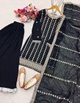 DESIGNER GEORGETTE EMBROIDERY SEQUENCE WORK TOP PALAZZO WITH DUPATTA PARTY WEAR WHOLESALE PRICE ETHNIC GARMENT (3)