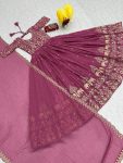 DESIGNER GEORGETTE EMBROIDERY THREAD WORK GOWN WITH DUPATTA FESTIVE WEAR WHOLESALE PRICE ETHNIC GARMENT (2)