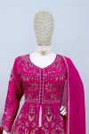 DESIGNER GEORGETTE EMBROIDERY WORK TOP PALAZZO WITH DUPATTA PARTY WEAR WHOLESALE PRICE ETHNIC GARMENT (1)
