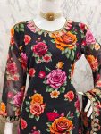 DESIGNER GEORGETTE FLORAL PRINTED EMBROIDERY WORK TOP SHARARA WITH DUPATTA PARTY WEAR WHOLESALE PRICE ETHNIC GARMENT (4)