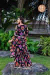 DESIGNER GEORGETTE FLORAL PRINTED EMBROIDERY WORK TOP SHARARA WITH DUPATTA PARTY WEAR WHOLESALE PRICE ETHNIC GARMENT (4)