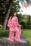 DESIGNER GEORGETTE FLORAL PRINTED EMBROIDERY WORK TOP SHARARA WITH DUPATTA PARTY WEAR WHOLESALE PRICE ETHNIC GARMENT (9)