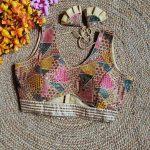DESIGNER GEORGETTE MULTI SEQUENCE WORK STITCHED BLOUSE FESTIVE WEAR WHOLESAME PRICE ETHNIC GARMENT (7)