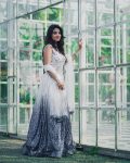 DESIGNER GEORGETTE SEQUENCE WORK LEHENGA CHOLI WITH DUPATTA AND WAIST BELT PARTY WEAR WHOLESALE PRICE ETHNIC GARMENT (6)
