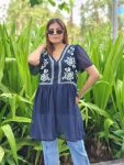 DESIGNER GEORGETTE THREAD EMBROIDERY WORK ONLY TOP PARTY WEAR WHOLESALE PRICE ETHNIC GARMENT (9)