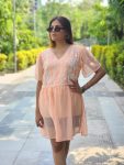 DESIGNER GEORGETTE THREAD EMBROIDERY WORK ONLY TOP PARTY WEAR WHOLESALE PRICE ETHNIC GARMENT (8)