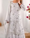 DESIGNER GEORGETTE THREAD SEQUENCE WORK TOP SHARARA WITH DUPATTA PARTY WEAR WHOLESALE PRICE ETHNIC GARMENT (8)