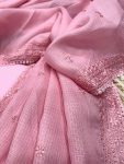 DESIGNER KOTA CHEX SEQUENCE THREAD EMBROIDERY LACE WORK SAREE WITH UNSTITCHED BLOUSE PARTY WEAR WHOLESALE PRICE ETHNIC GARMENT (6)