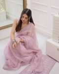 DESIGNER KOTA CHEX SEQUENCE THREAD EMBROIDERY LACE WORK SAREE WITH UNSTITCHED BLOUSE PARTY WEAR WHOLESALE PRICE ETHNIC GARMENT (6)