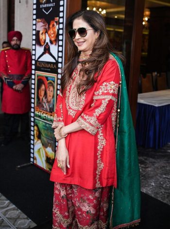 DESIGNER MALAY SILK SEQUENCE ZARI EMBROIDERY WORK TOP SALWAR WITH DUPATTA RED