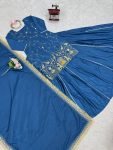 DESIGNER NATURAL CREPE BEADS THREAD SEQUENCE WOTK YOP LEHENGA WITH DUPATTA PARTY WEAR WHOLESALE PRICE ETHNIC GARMENT (8)