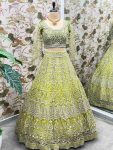 DESIGNER NET EMBROIDERY SEQUENCE DESIGN WORK LEHENGA CHOLI WITH DUPATTA WEDDING WEAR WHOLESALE PRICE ETHNIC GARMENT (3)