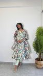 DESIGNER ORGANZA FLORAL PRINTED ANARKALI GOWN BOTTOM WITH DUPATTA PARTY WEAR WHOLESALE PRICE ETHNIC GARMENT (6)