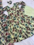 DESIGNER ORGANZA FLORAL PRINTED ANARKALI GOWN BOTTOM WITH DUPATTA PARTY WEAR WHOLESALE PRICE ETHNIC GARMENT (6)