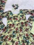 DESIGNER ORGANZA FLORAL PRINTED ANARKALI GOWN BOTTOM WITH DUPATTA PARTY WEAR WHOLESALE PRICE ETHNIC GARMENT (6)