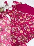DESIGNER ORGANZA PRINTED EMBBROIDERY SEQUENCE WORK GOWN BOTTOM WIH DUPATTA FESRIVE WEAR WHOLESALE PRICE ETHNIC GARMENT (7)
