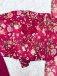 DESIGNER ORGANZA PRINTED EMBBROIDERY SEQUENCE WORK GOWN BOTTOM WIH DUPATTA FESRIVE WEAR WHOLESALE PRICE ETHNIC GARMENT (7)