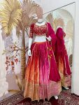 DESIGNER PADDING COLOR CHINON EMBROIDERY WORK LEHENGA CHOLI WITH DUPATTA PARTY WEAR WHOLESALE PRICE ETHNIC GARMENT (4)