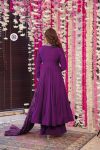DESIGNER PV CHANDERI EMBROIDERY WORK TOP BOTTOM WITH DUPATTA FESTIVE WEAR WHOLESALE PRICE ETHNIC GARMENT (3)