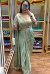 DESIGNER RANGOLI EMBROIDERY CODING WORK READY TO WEAR SAREE WASIT BELT AND STITCHED BLOUSE PARTY WEAR WHOLESALE PRICE ETHNIC GARMENT (4)
