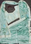 DESIGNER RANGOLI EMBROIDERY CODING WORK READY TO WEAR SAREE WASIT BELT AND STITCHED BLOUSE PARTY WEAR WHOLESALE PRICE ETHNIC GARMENT (4)
