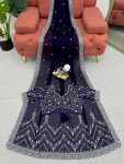 DESIGNER RANGOLI SILK THREAD AND SEQUENCE WORK SAREE WITH UNSTITCHED BLOUSE PARTY WEAR WHOLESALE PRICE ETHNIC GARMENT (6)