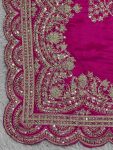 DESIGNER RANGOLI SILK THREAD EMBROIDERY CODING SEQUENCE WORK SAREE WITH UNSTITCHED BLOUSE PARTY WEAR WHOLESALE PRICE ETHNIC GARMENT (3)