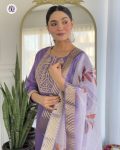 DESIGNER RAYON EMBROIDERY WORK TOP BOTTOM WITH DUPATTA PARTY WEAR WHOLESALE PRICE ETHNIC GARMENT (7)