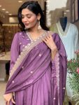 DESIGNER ROMAN SILK EMBROIDERY SEQUENCE ALIA CUT TOP BOTTOM WITH DUPATTA PARTY WEAR WHOLESALE PRICE ETHNIC GARMENT (3)