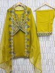 DESIGNER ROMAN SILK EMBROIDERY WORK TOP PALAZZO WITH DUPATTA FESTIVE WEAR WHOLESALE PRICE ETHNIC GARMENT (8)