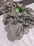 DESIGNER SOFT CHIFFON STONE WORK SAREE WITH UNSTITCHED BLOUSE PARTY WEAR WHOLESALE PRICE ETHNIC GARMENT (3)