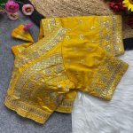 DESIGNER SOFT ITALIAN SILK CODING EMBROIDERY THREAD & SEQUENCE WORK STITCHED BLOUSE PARTY WEAR WHOLESALE PRICE ETHNIC GARMENT (20)