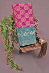DESIGNER SOFT LICHI SILK JACQUARD WORK SAREE WITH UNSTITCHED BLOUSE PARTY WEAR WHOLESALE PRICE ETHNIC GARMENT (3)