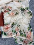 DESIGNER SOFT TABBY SILK FLORAL DIGITAL PRINTED HANDWORK SAREE WITH UNSTITCHED BLOUSE PARTY WEAR WHOLESALE PRICE ETHNIC GARMENT (3)