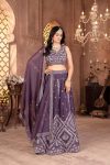 DESIGNER STAR GEORGETTE EMBROIDERY SEQUENCE DESIGN WORK LEHENGA CHOLI WITH DUPATTA PARTY WEAR WHOLESALE PRICE ETHNIC GARMENT (4)