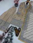 DESIGNER TABBY ORGANZA EMBROIDERY SEQUENCE WORK WITH HAND WORK TOP PALAZZO WITH DUPATTA FESTIVE WEAR WHOLESALE PRICE ETHNIC GARMENT (2)