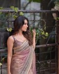DESIGNER TWILL NET EMBROIDERY SEQUENCE CODING LACE WORK SAREE WITH UNSTITCHED BLOUSE PARTY WEAR WHOLESALE PRICE ETHNIC GARMENT (5)