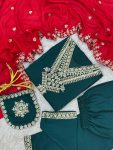 DESIGNER VICHITRA SILK EMBROIDERY AND SEQUENCE WORK TOP BOTTOM WITH DUPATTA PARTY WEAR WHOLESALE PRICE ETHNIC GARMENT (4)