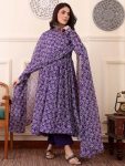 DESIGNER WEIGTHLESS DIGITAL PRINTED ANARKALI GOWN BOTTOM WITH DUPATTA PARTY WEAR WHOLESALE PRICE ETHNIC GARMENT (1)